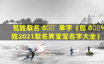 包姓取名 🌴 单字（包 🌾 姓2021取名男宝宝名字大全）